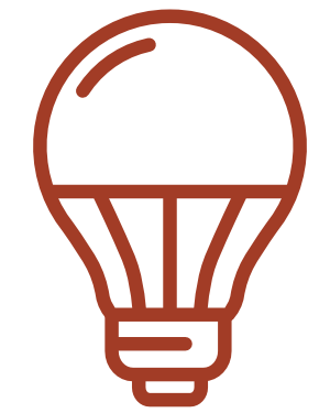 icon of an led lightbulb